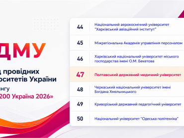 ПДМУ – серед провідних університетів України у рейтингу «ТОП-200 Україна 2026» / PSMU is among the leading universities of Ukraine in the “TOP-200 Ukraine 2026” ranking