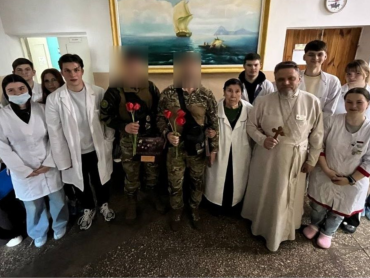 Виховна зустріч до Дня піхоти України на кафедрі пропедевтики внутрішньої медицини ПДМУ