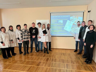 Засідання студентського наукового гуртка кафедри анатомії людини / Meeting of the Student Scientific Group of the Department of Human Anatomy