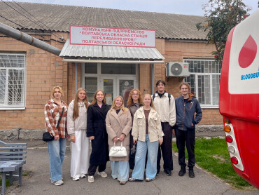 Волонтерський загін «Єдність» долучився до донорства крові / The “Unity” Volunteer Team Participates in Blood Donation