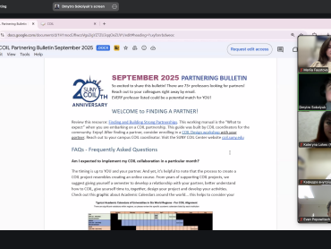 Онлайн-сесія «Управління проєктами для COIL-курсів та розширення інституційної співпраці»: новий крок у розвитку міжнародної співпраці ПДМУ