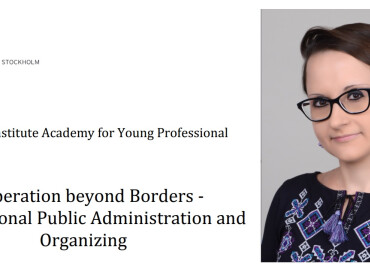 Науковиця ПДМУ здобула грант Шведського інституту на участь у міжнародному тренінгу “Cooperation beyond Borders – Transnational Public Administration and Organizing”