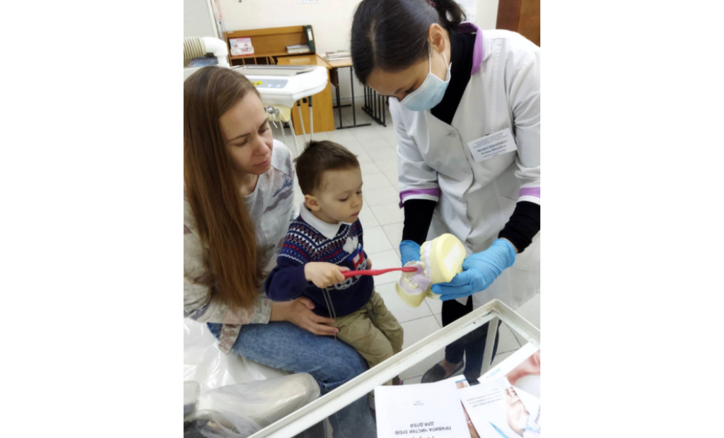 Кафедра дитячої стоматології з тимчасово переміщеними до Полтави маленькими пацієнтами