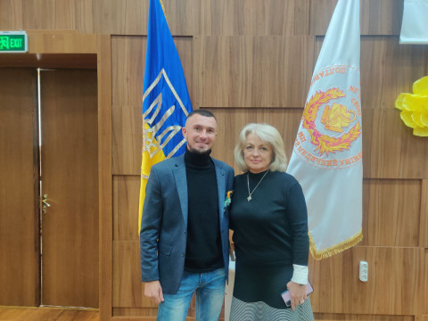 Нагородження здобувача освіти стоматологічного факультету