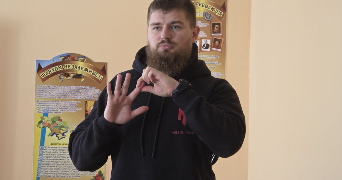 Студенти ПДМУ зустрілися з полтавським громадським діячем і воїном Георгієм Сьоміним