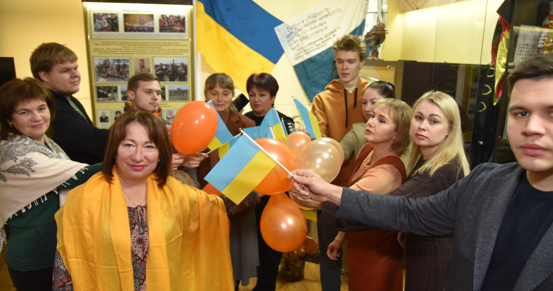 Флешмоб «Помаранчевий тиждень єдності» у ПДМУ / “Orange Week of Unity” Flashmob at PSMU