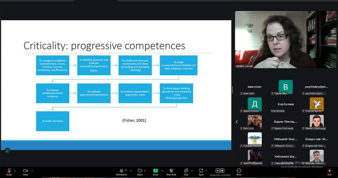 Здобувачі освіти ПДМУ відвідали онлайн лекцію від представниці Університету Ковентрі (Велика Британія)