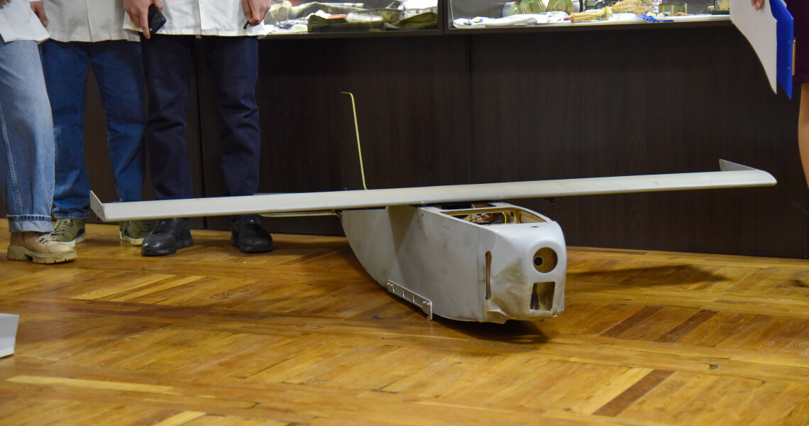 До експозиції Народного музею історії ПДМУ передали знешкоджений ворожий безпілотник / A Neutralized Enemy Drone Added to the Exhibition of the PSMU History Museum