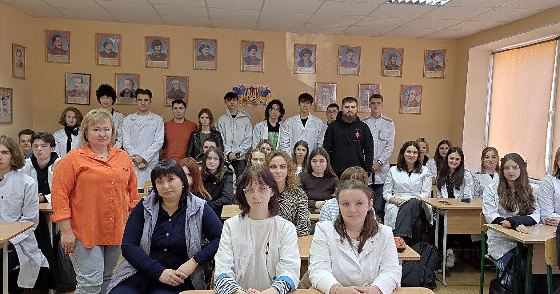 Студенти ПДМУ зустрілися з полтавським громадським діячем і воїном Георгієм Сьоміним