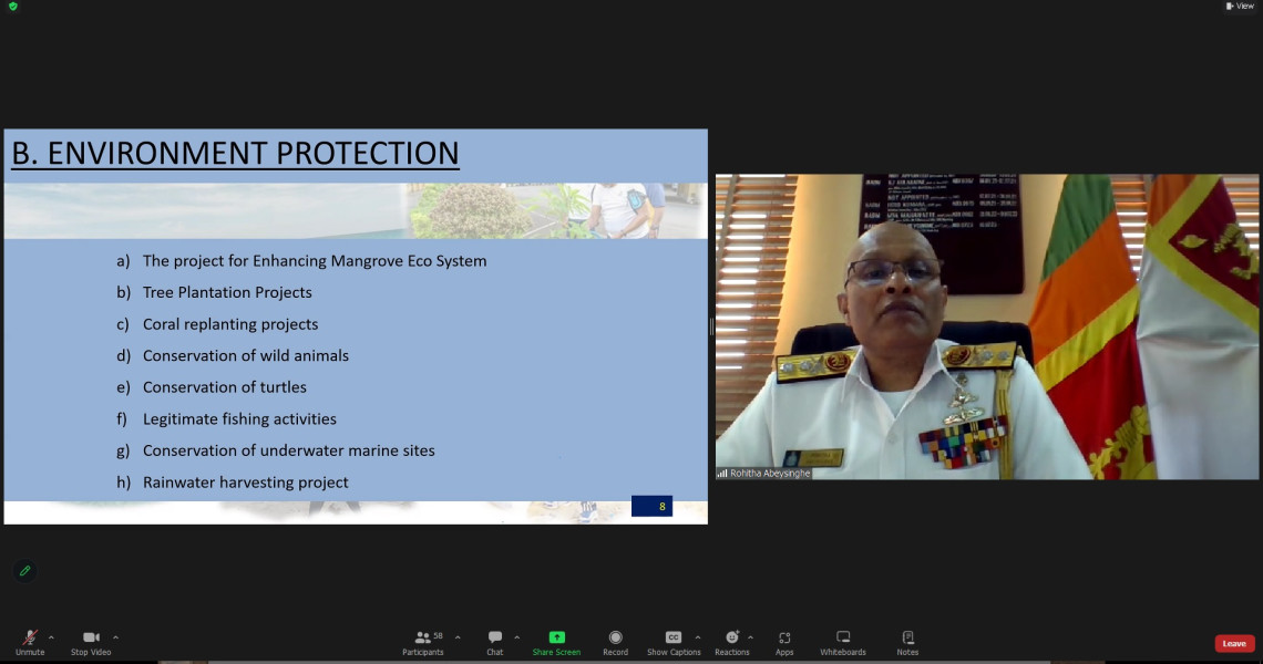 Онлайн лекція "Green Orientation of Sri Lanka Navy" / Online lecture "Green Orientation of Sri Lanka Navy"