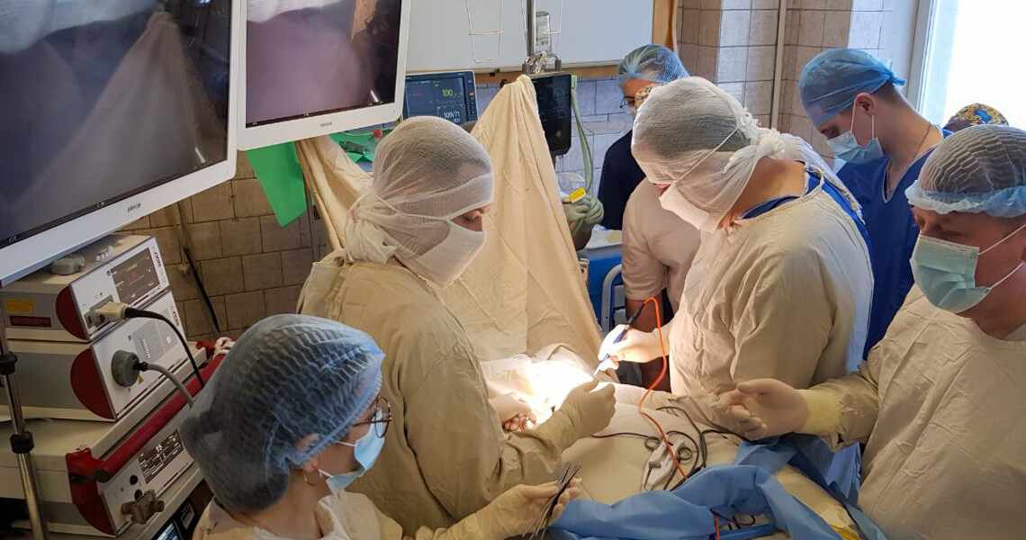 Триває цикл майстер-класів із торакальної хірургії: у дитячій лікарні виконано демонстраційну операцію