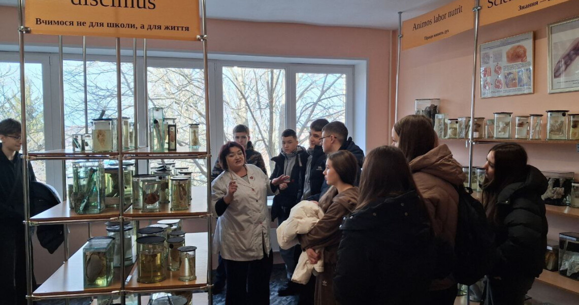 Профорієнтаційний візит учнів Ліцею №29 до кафедри анатомії людини / Career Guidance Visit of Lyceum No. 29 Pupils to the Department of Human Anatomy
