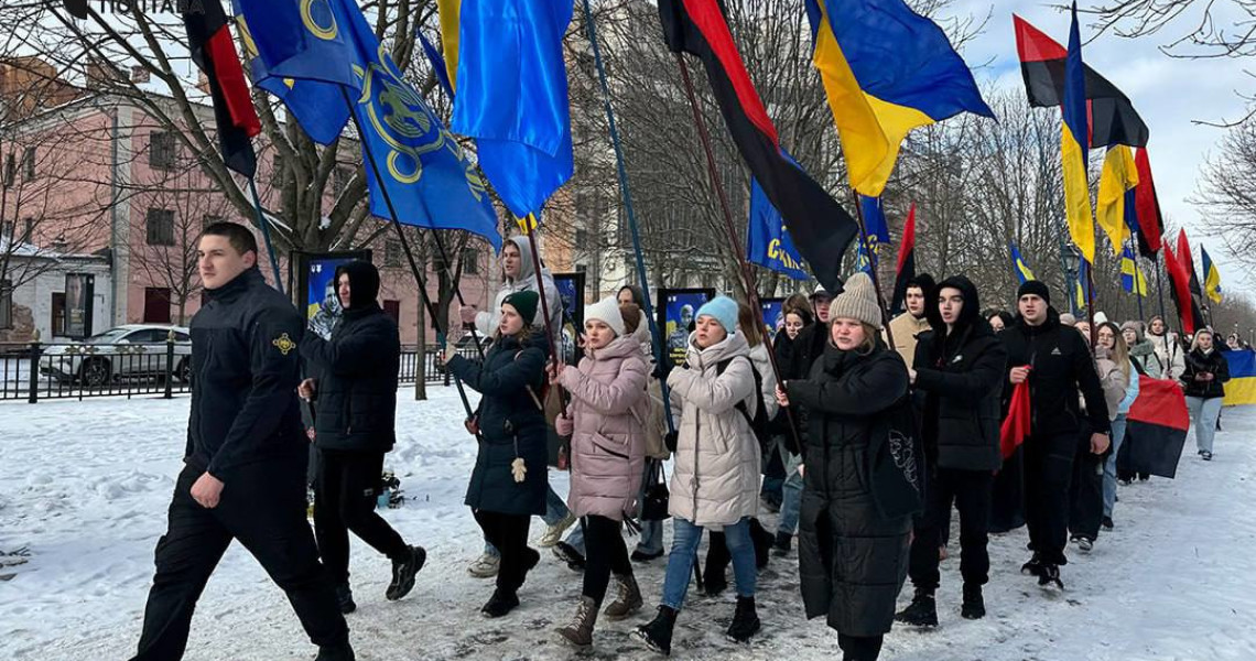 Студенти ПДМУ долучилися до пам'ятної ходи до Дня Героїв Небесної Сотні / PSMU Students Join Memorial March for the Day of the Heroes of the Heavenly Hundred