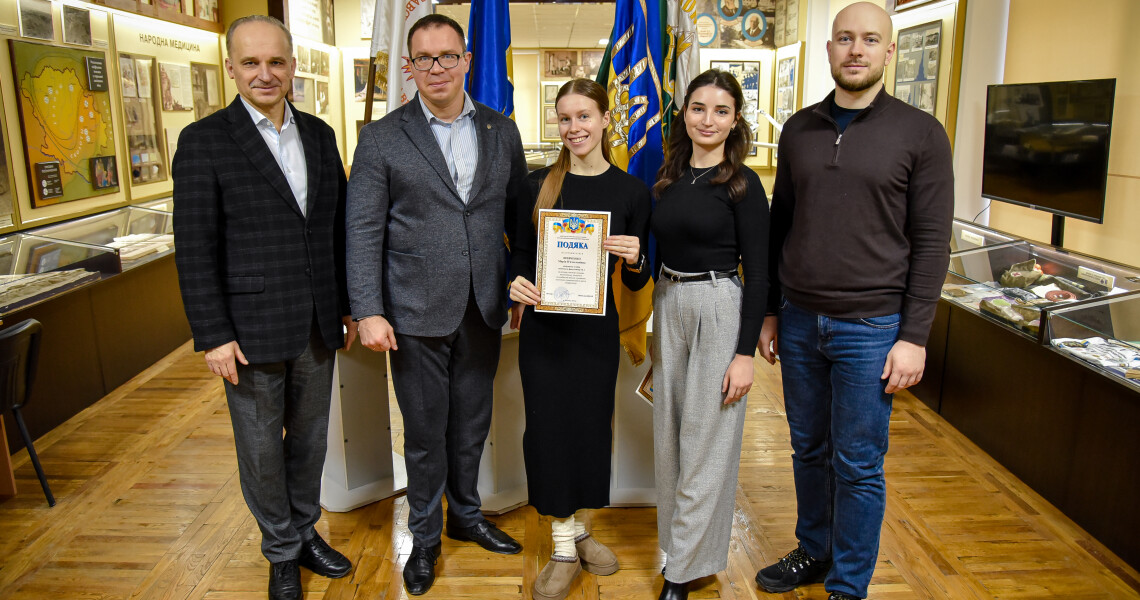 Волонтери загону «Єдність» відзначені подяками ректора ПДМУ / Volunteers of the “Unity” Team Honored with Rector’s Certificates of Appreciation at PSMU