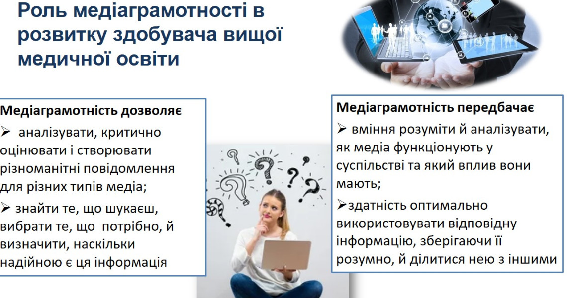 Медіаграмотність як складова «soft skills» здобувача вищої медичної освіти / Media Literacy as a Component of Soft Skills for Medical Higher Education Students