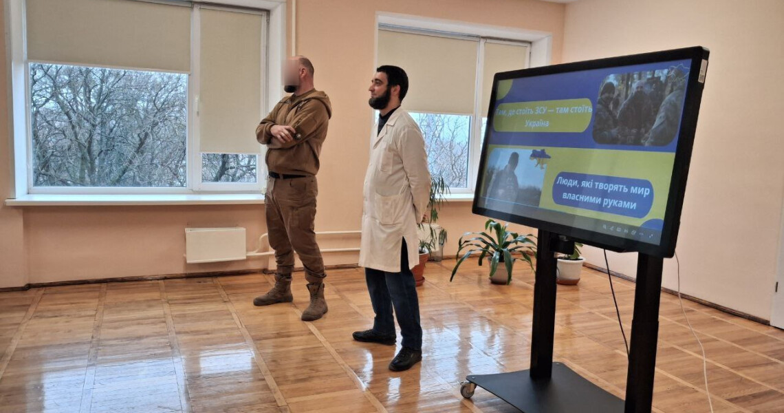 Зустріч зі захисником України на кафедрі анатомії людини / Meeting with a Defender of Ukraine at the Department of Human Anatomy