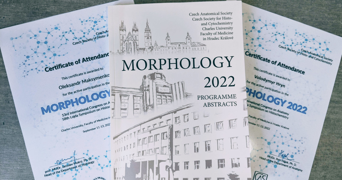 Наука долає кордони: аспірант ПДМУ був спікером на 53-му Міжнародному Конгресі з Анатомії та 58-му Лойда Симпозіумі з Гістохімії – «MORPHOLOGY 2022»