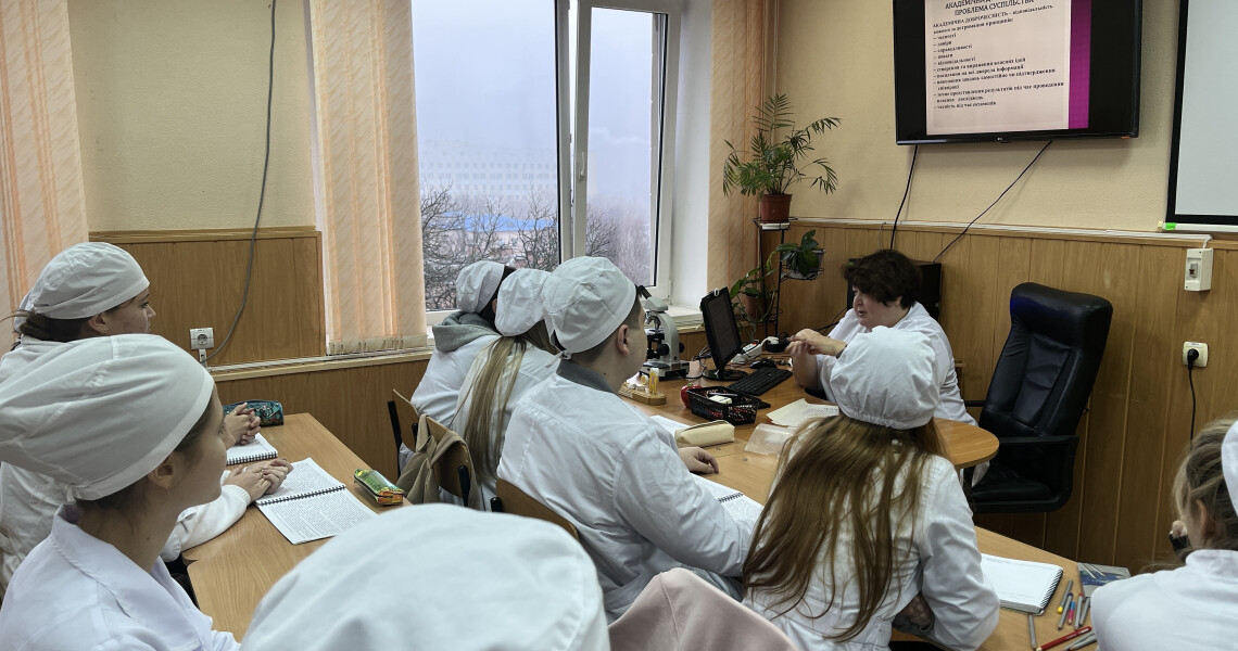 Бесіди про академічну доброчесність на кафедрі гістології ПДМУ / Discussions on Academic Integrity at the PSMU Histology Department