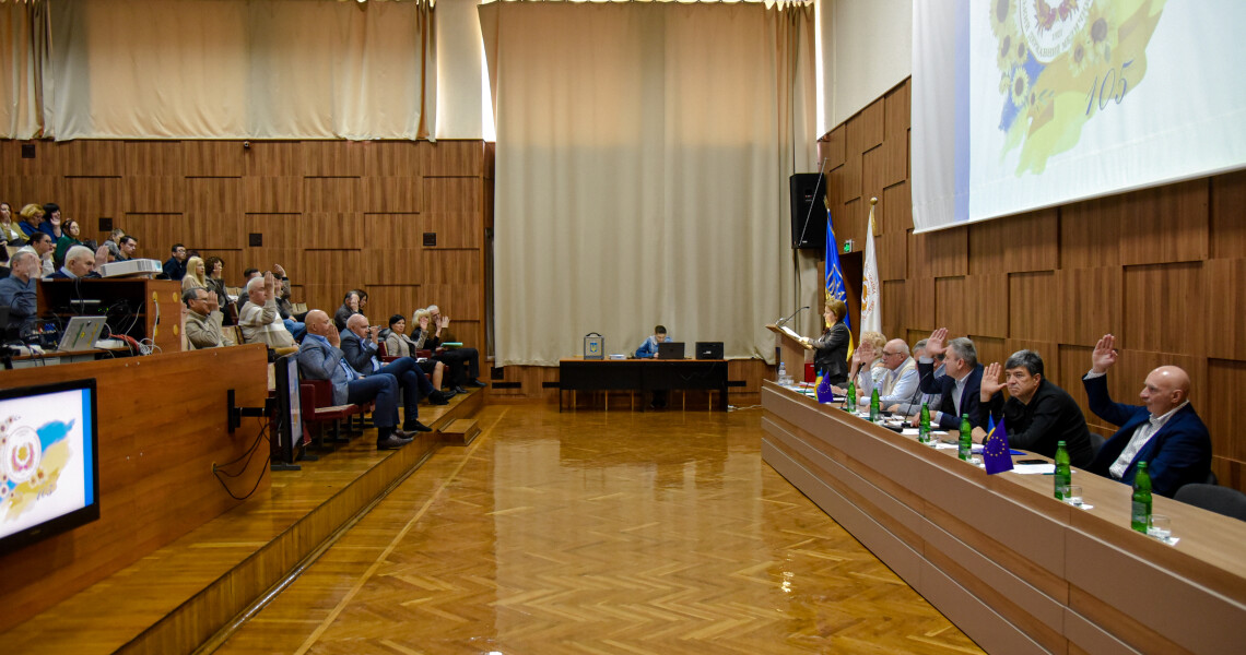Засідання Вченої ради ПДМУ: кадрові рішення, звіти кафедр і наукові підсумки / Meeting of the Academic Council of PSMU: Personnel Decisions, Departmental Reports and Scientific Achievements