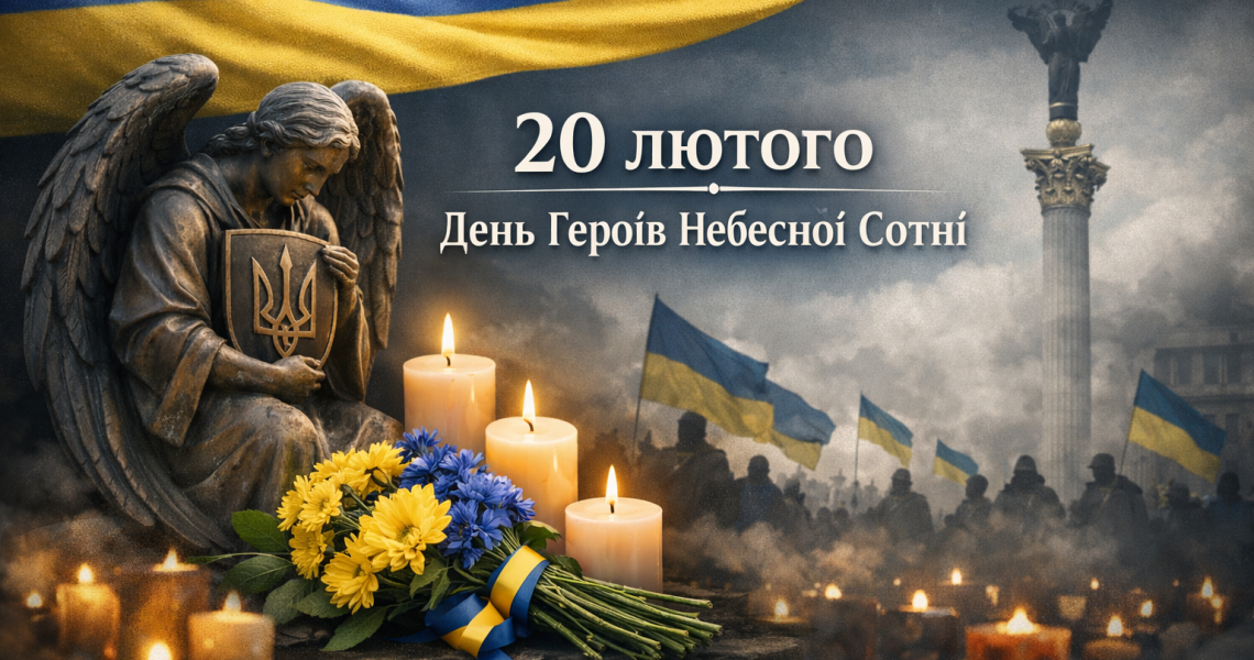 20 лютого – День Героїв Небесної Сотні / February 20 – Day of the Heavenly Hundred Heroes