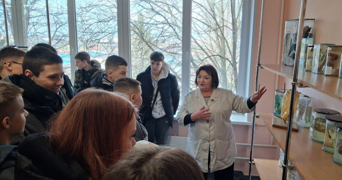 Профорієнтаційний візит учнів Ліцею №29 до кафедри анатомії людини / Career Guidance Visit of Lyceum No. 29 Pupils to the Department of Human Anatomy