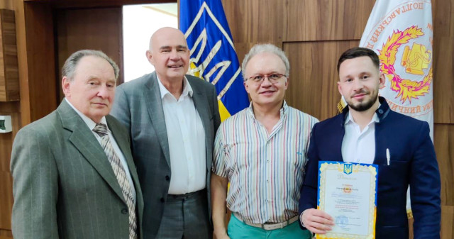 Нагорода для лікаря-інтерна  ПДМУ: наші вітання / Award for PSMU intern: our congratulations