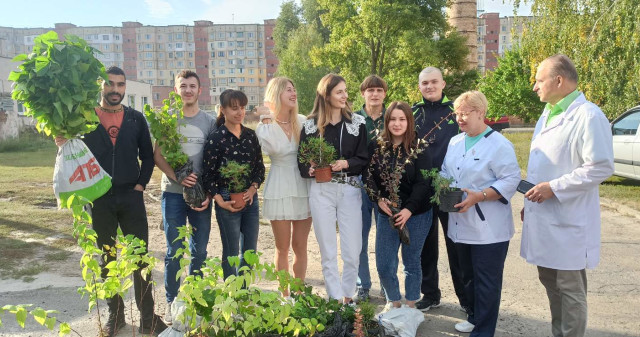 Зазеленіють навесні молоді деревця, посаджені до Дня миру сьогодніі