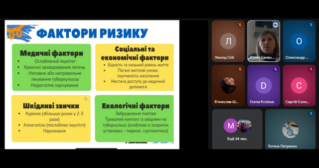 До Всесвітнього дня боротьби з туберкульозом у ПДМУ провели онлайн-лекцію для студентів Лисичанського коледжу